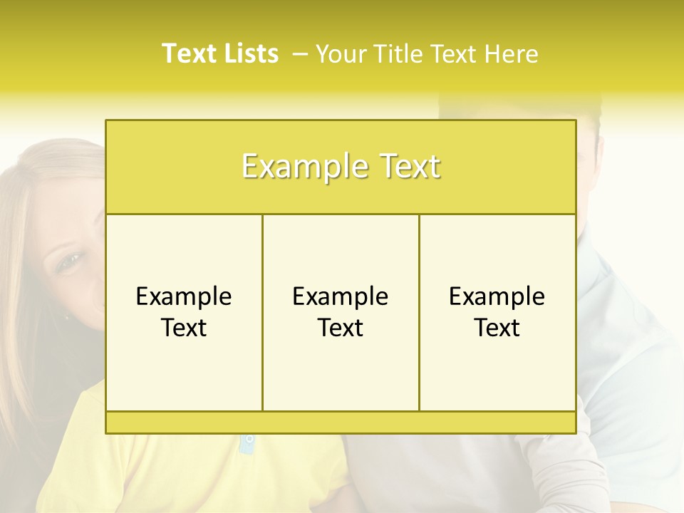 Male Portrait Happiness PowerPoint Template