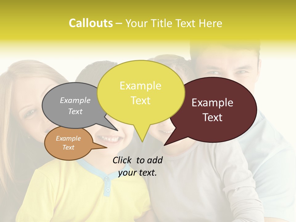 Male Portrait Happiness PowerPoint Template