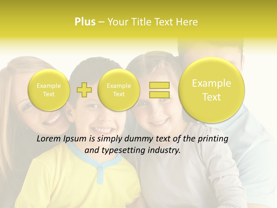 Male Portrait Happiness PowerPoint Template