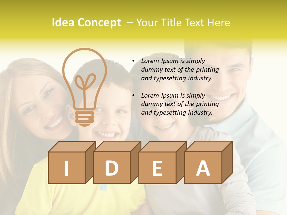 Male Portrait Happiness PowerPoint Template