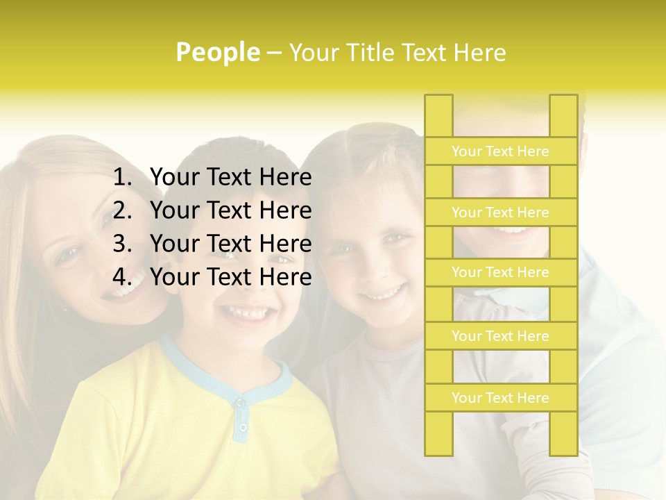 Male Portrait Happiness PowerPoint Template