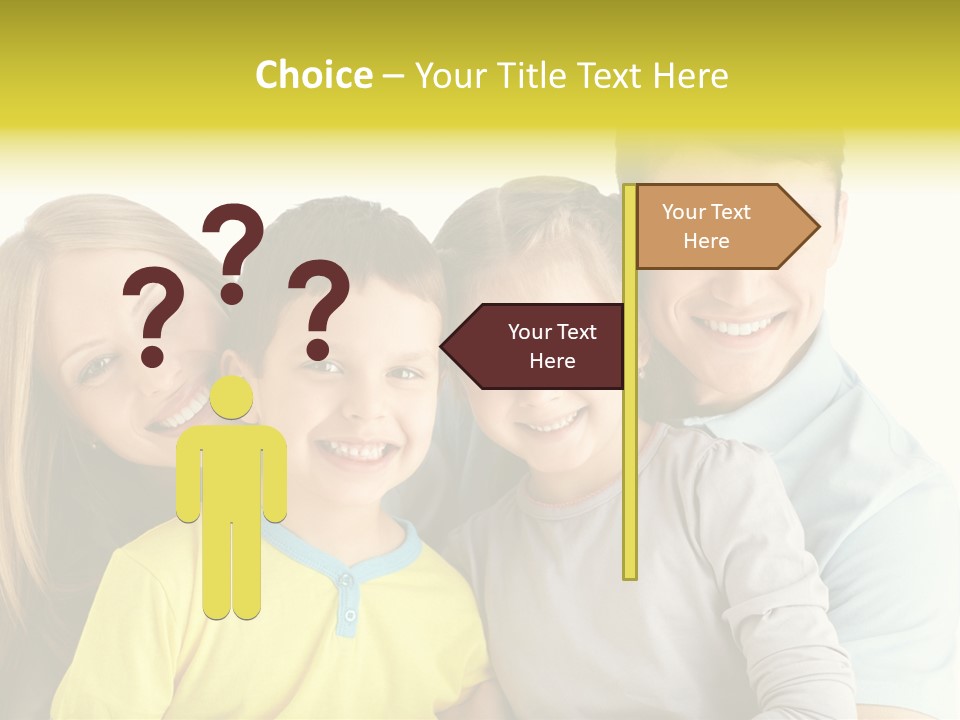 Male Portrait Happiness PowerPoint Template