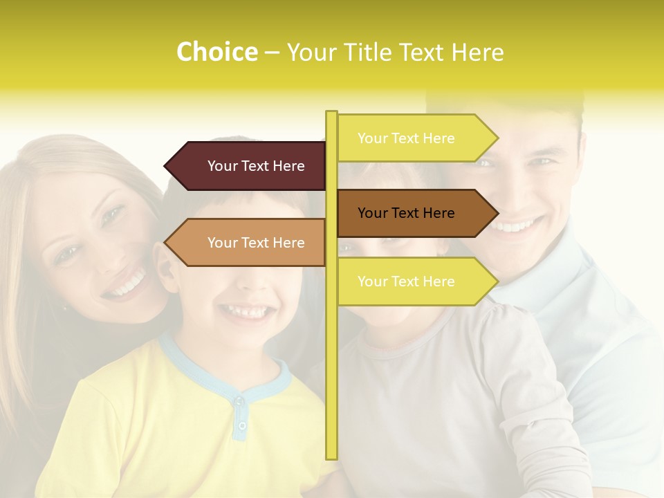 Male Portrait Happiness PowerPoint Template
