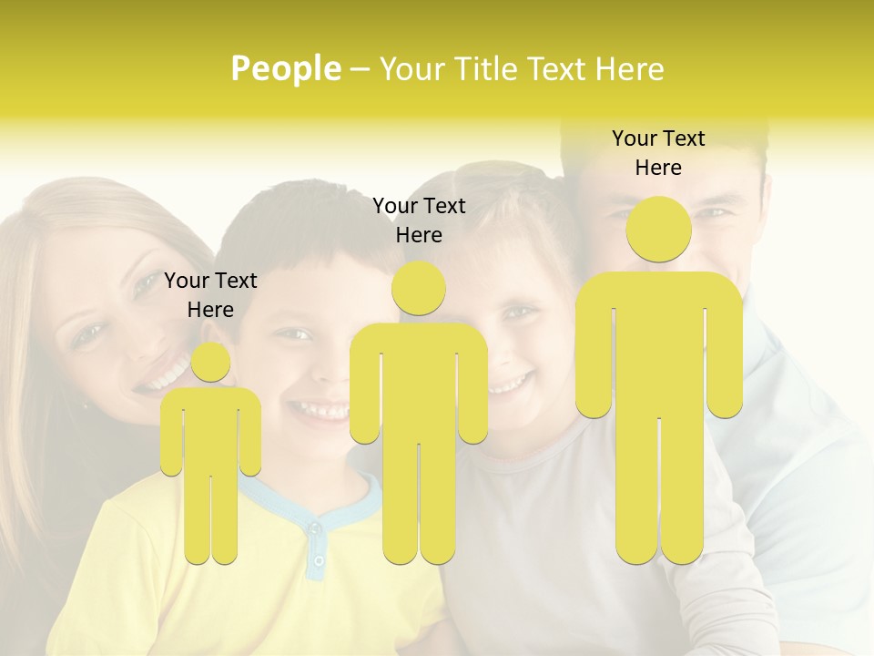 Male Portrait Happiness PowerPoint Template