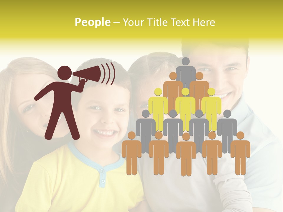 Male Portrait Happiness PowerPoint Template