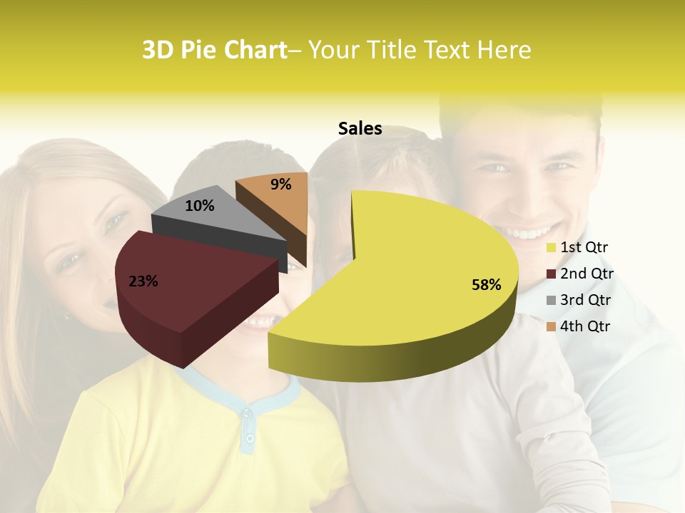 Male Portrait Happiness PowerPoint Template
