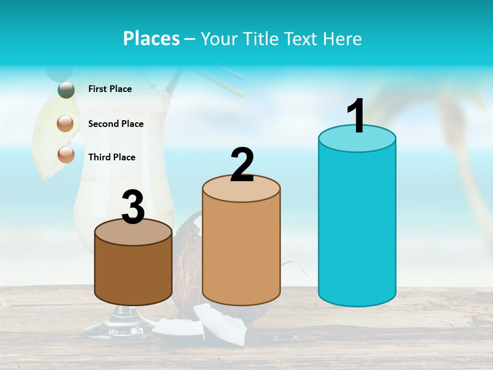 Cream Blue Wood PowerPoint Template