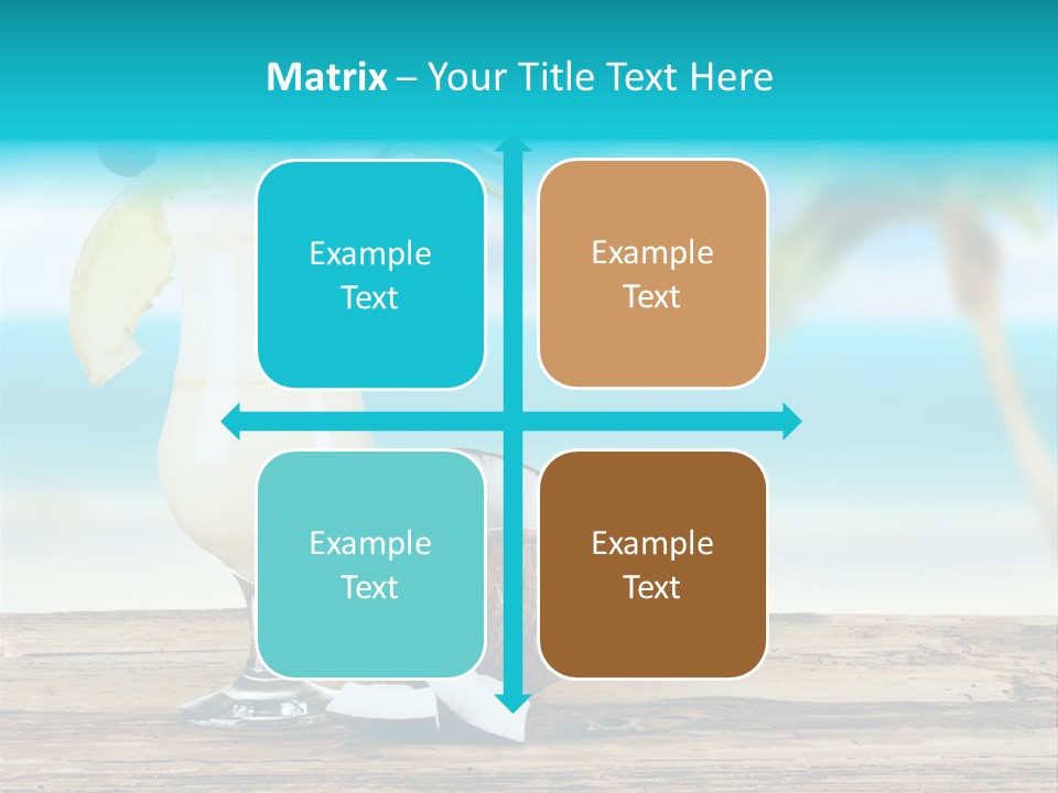 Cream Blue Wood PowerPoint Template