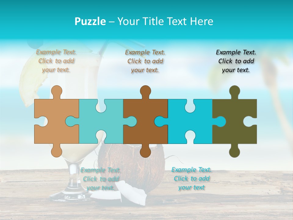 Cream Blue Wood PowerPoint Template