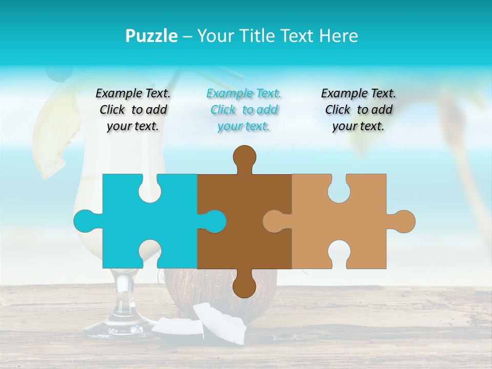 Cream Blue Wood PowerPoint Template