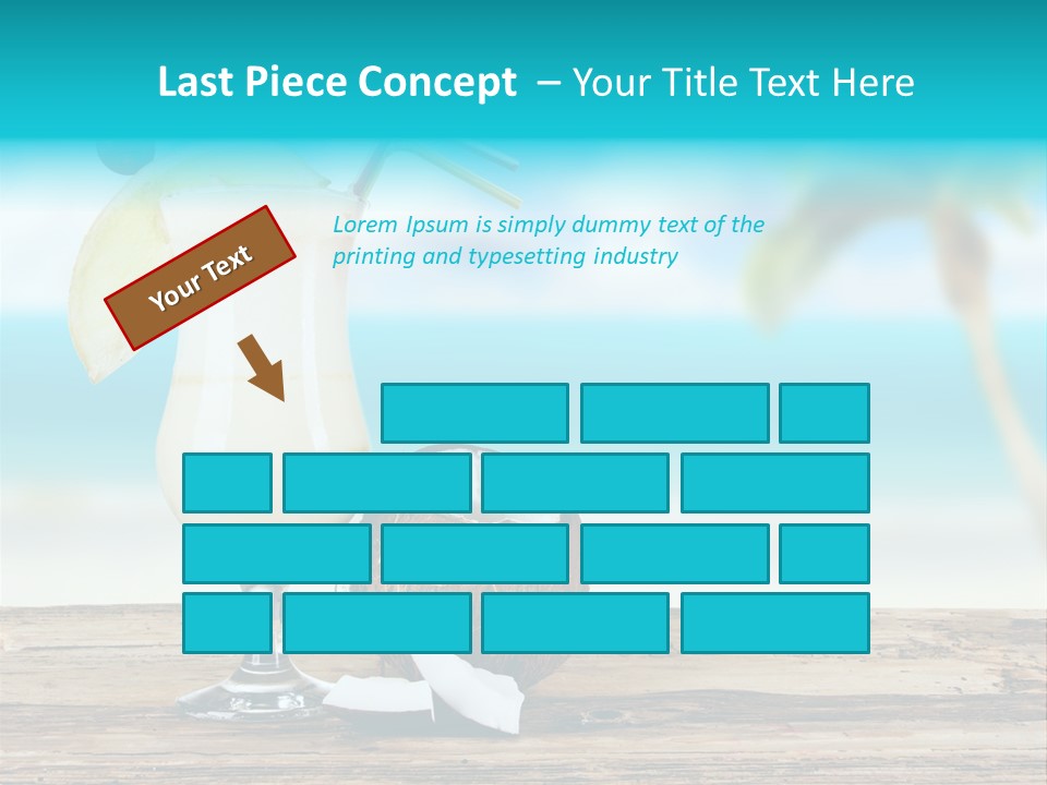 Cream Blue Wood PowerPoint Template