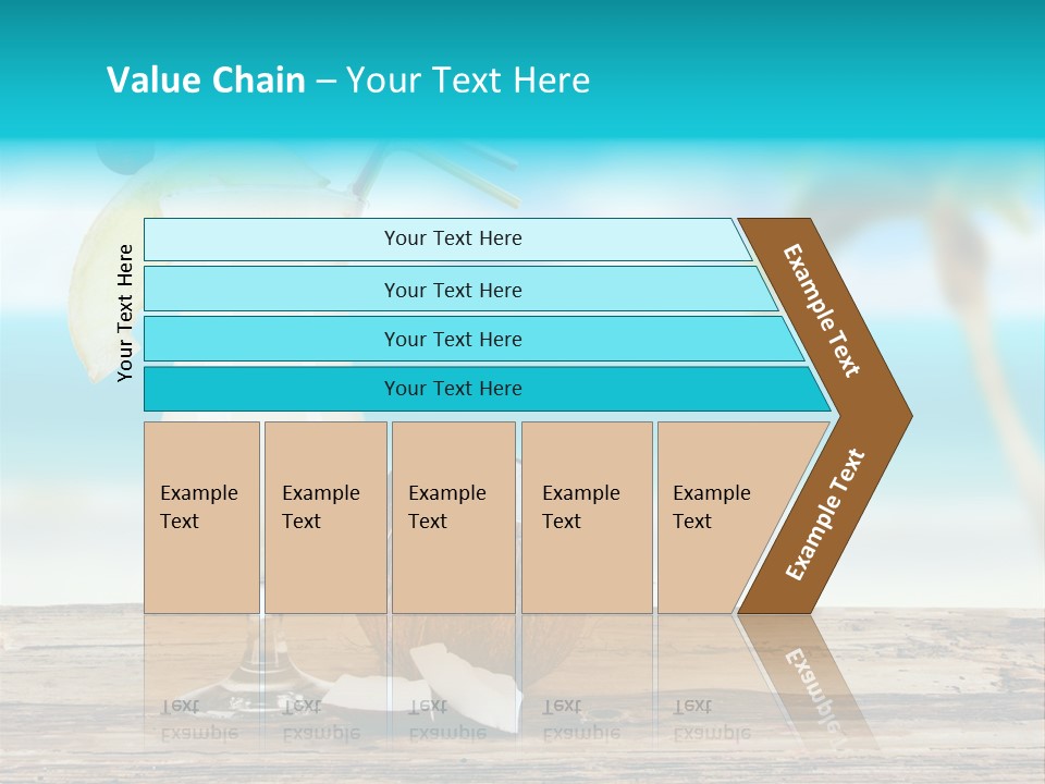 Cream Blue Wood PowerPoint Template