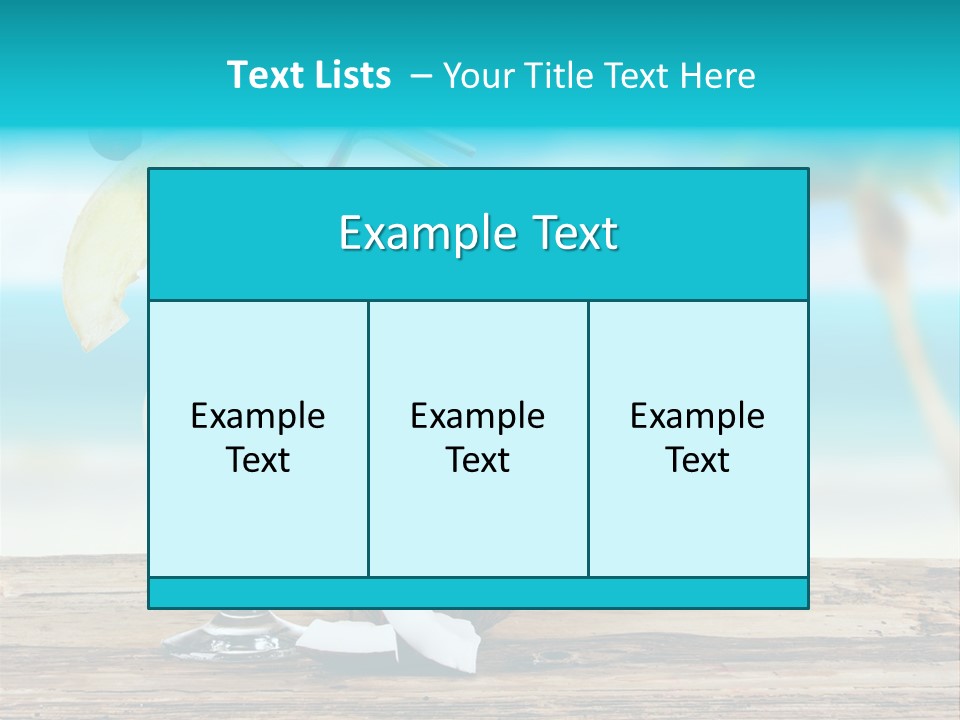 Cream Blue Wood PowerPoint Template