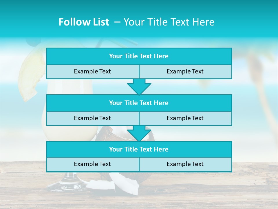 Cream Blue Wood PowerPoint Template