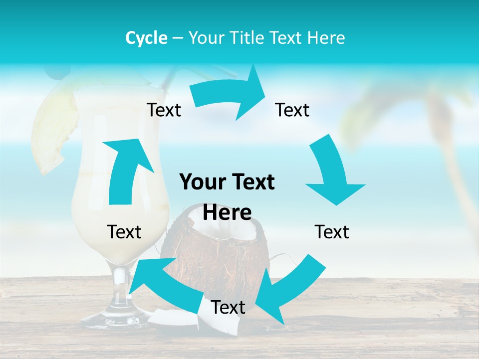 Cream Blue Wood PowerPoint Template