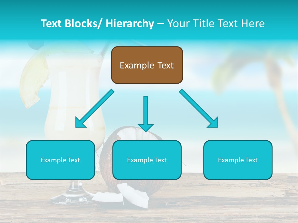 Cream Blue Wood PowerPoint Template