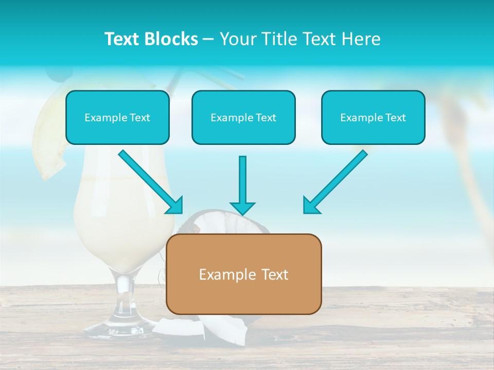 Cream Blue Wood PowerPoint Template