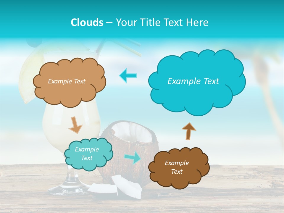 Cream Blue Wood PowerPoint Template