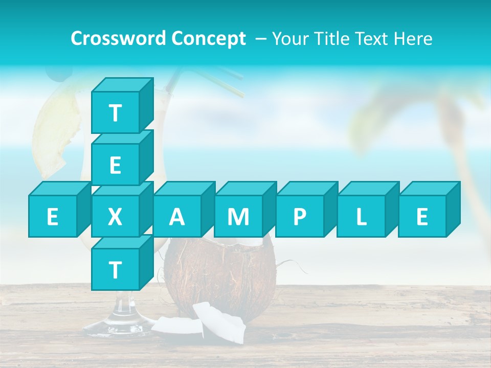 Cream Blue Wood PowerPoint Template