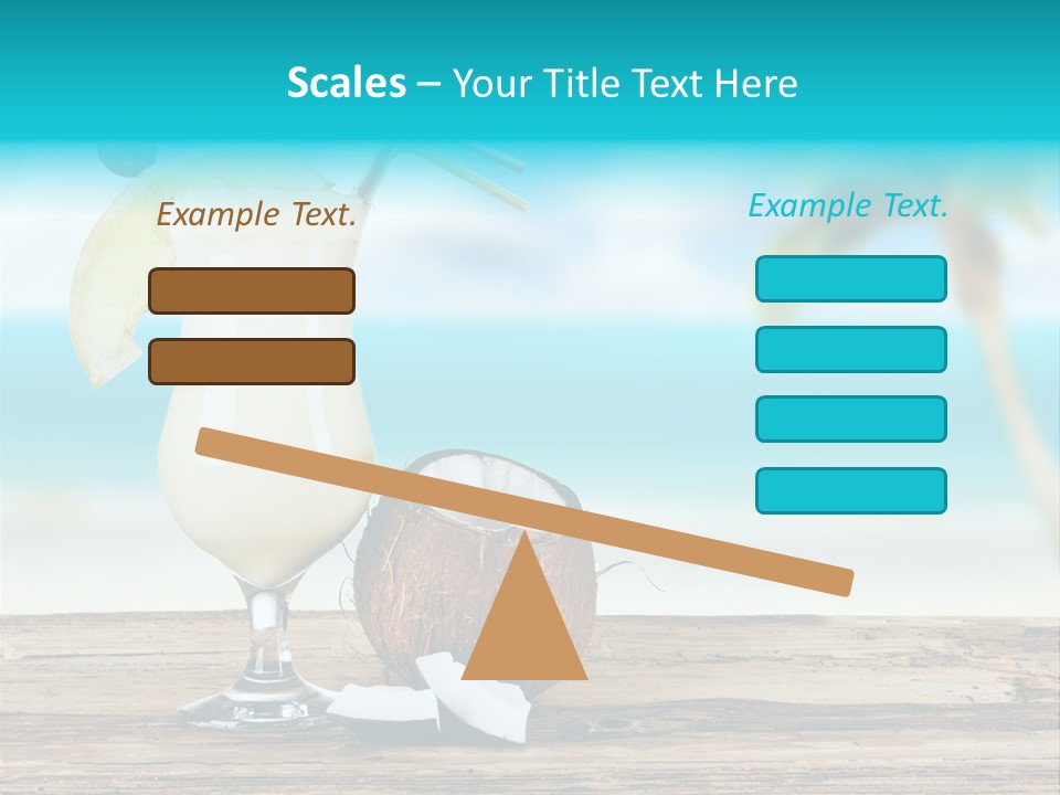 Cream Blue Wood PowerPoint Template