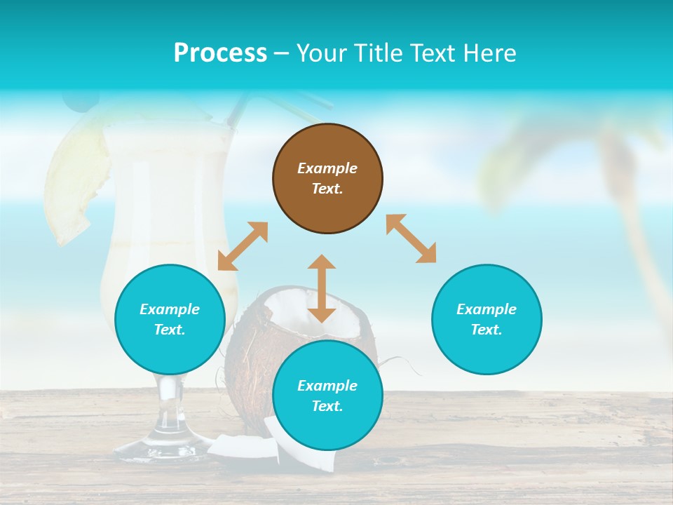 Cream Blue Wood PowerPoint Template