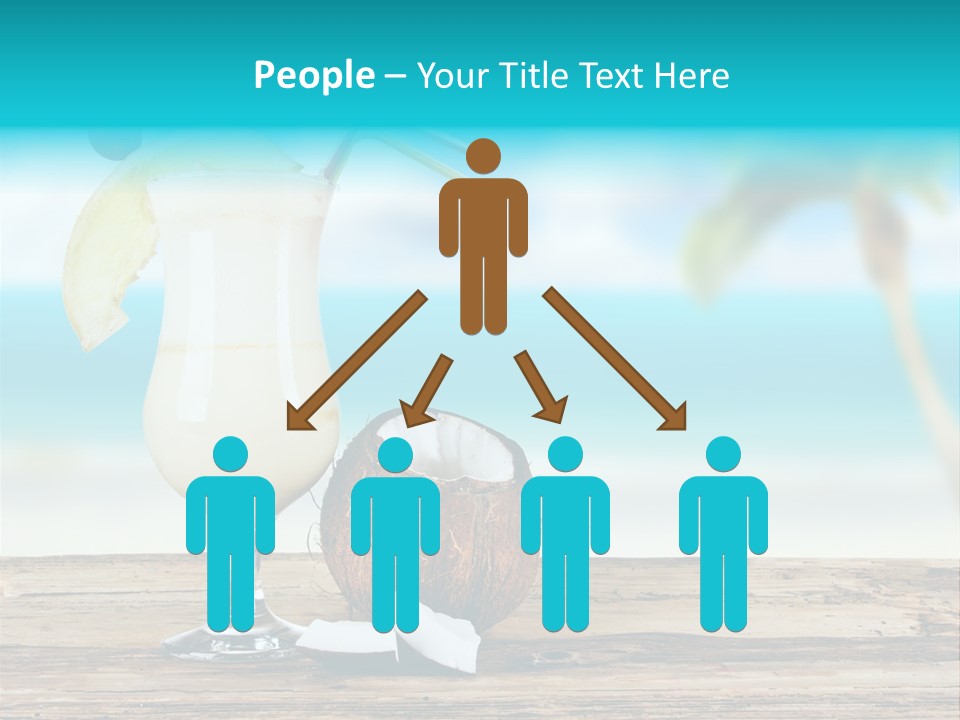 Cream Blue Wood PowerPoint Template