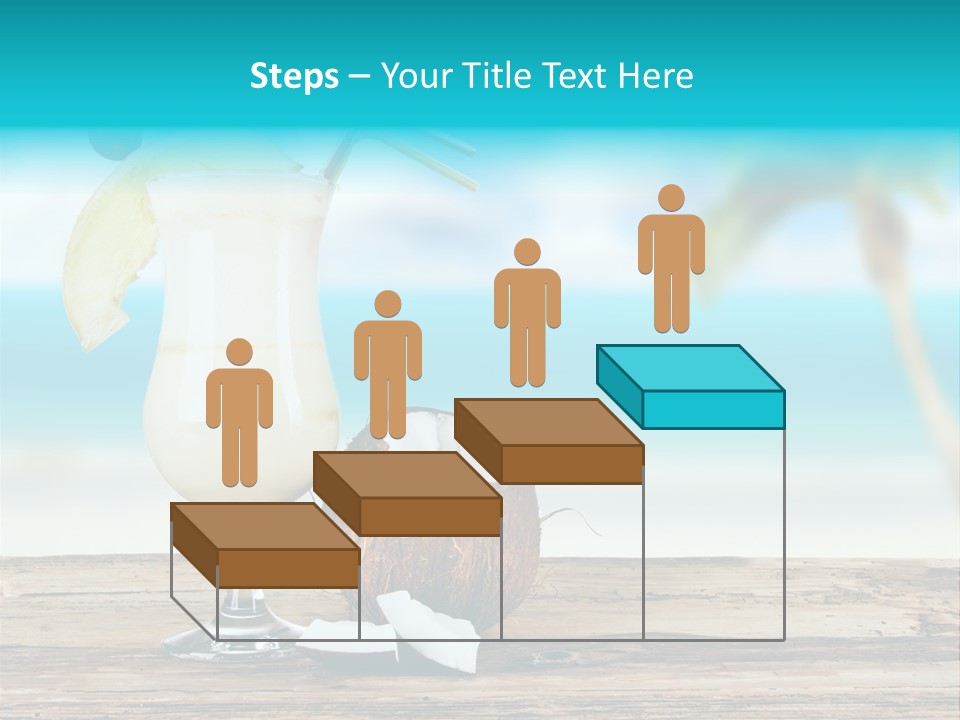 Cream Blue Wood PowerPoint Template