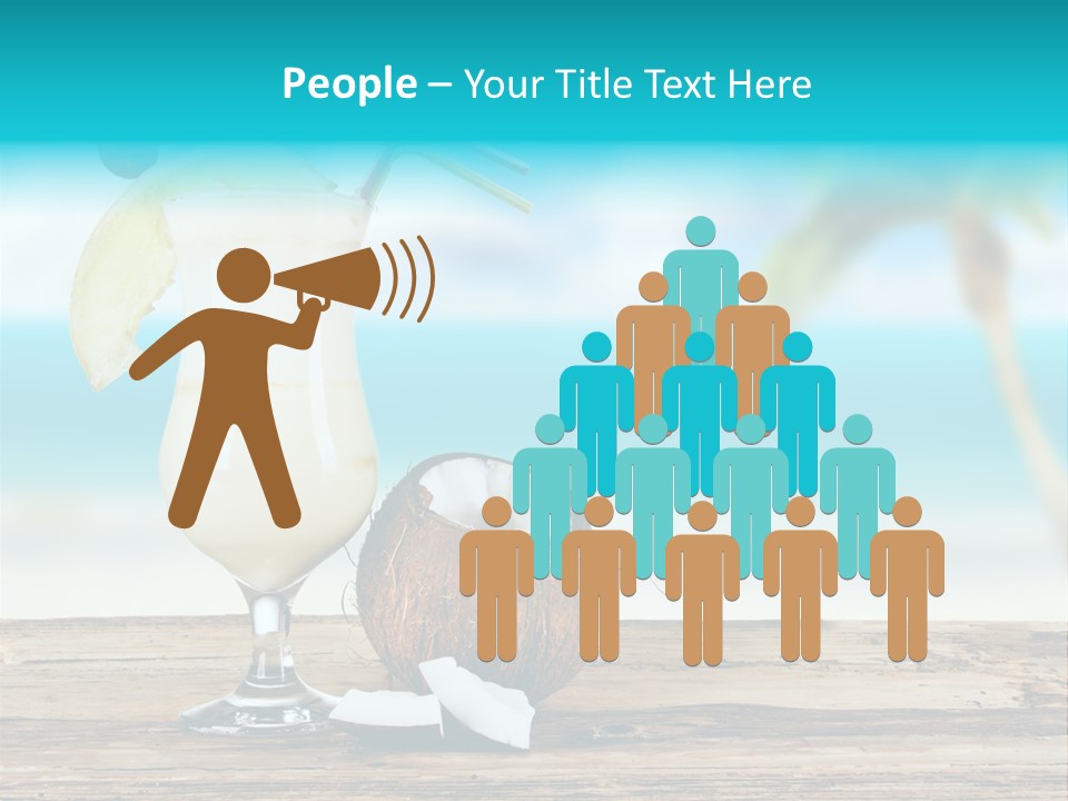 Cream Blue Wood PowerPoint Template