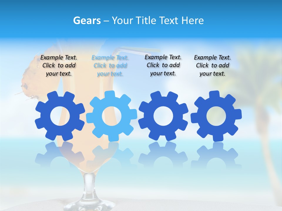 Summer Glass Ocean PowerPoint Template