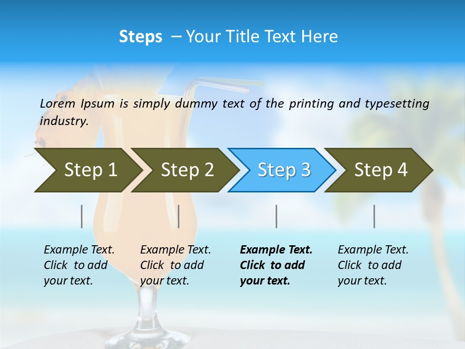 Summer Glass Ocean PowerPoint Template