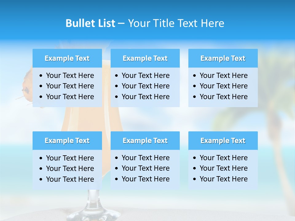 Summer Glass Ocean PowerPoint Template