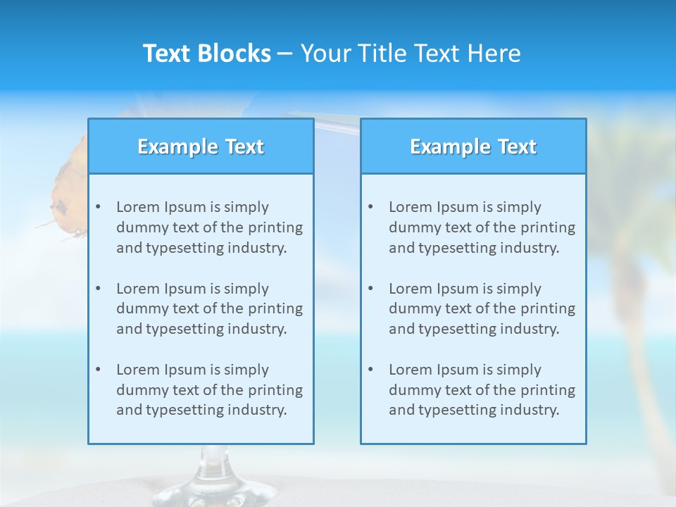 Summer Glass Ocean PowerPoint Template
