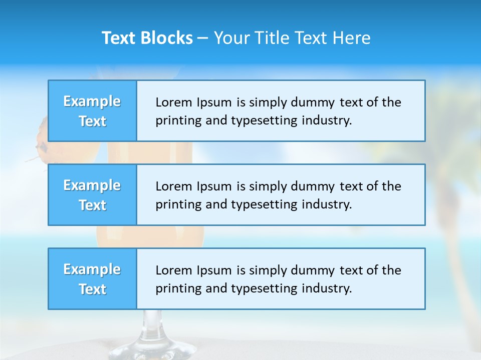 Summer Glass Ocean PowerPoint Template