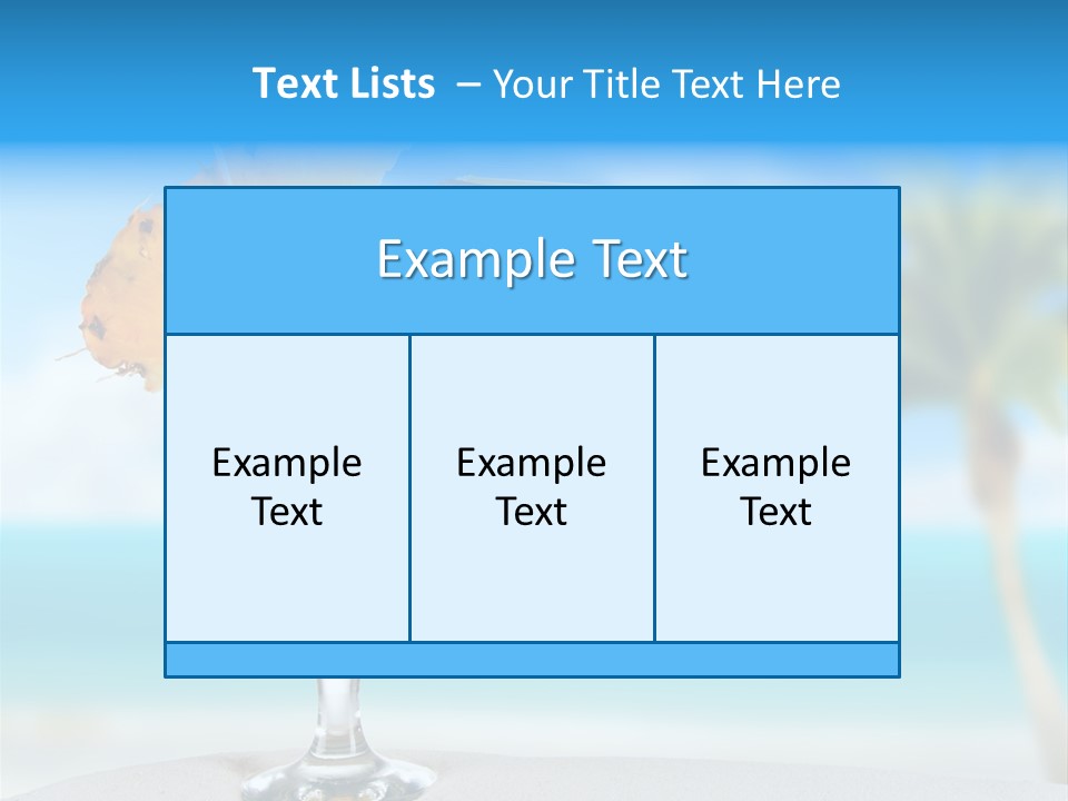 Summer Glass Ocean PowerPoint Template
