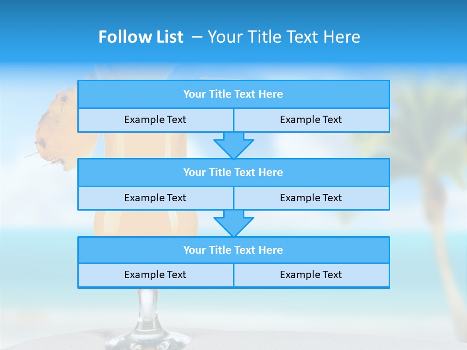 Summer Glass Ocean PowerPoint Template