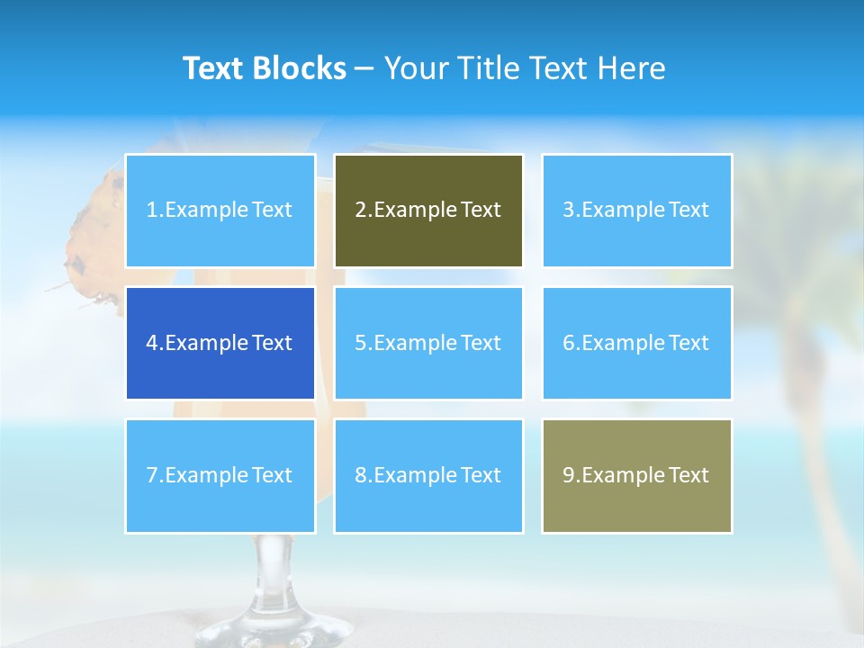 Summer Glass Ocean PowerPoint Template