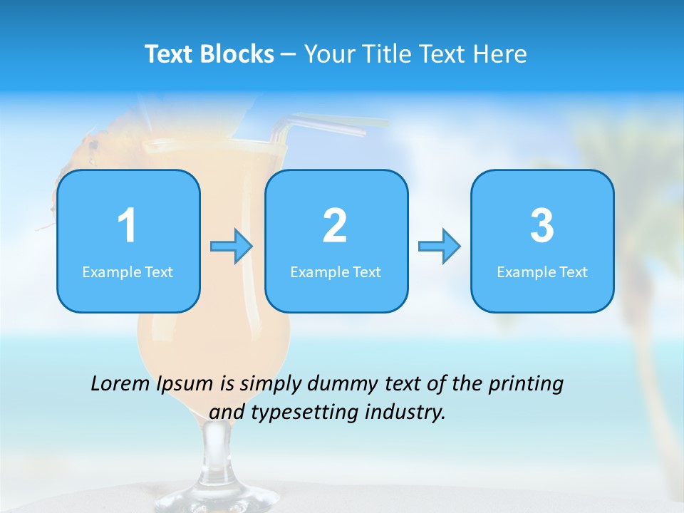 Summer Glass Ocean PowerPoint Template