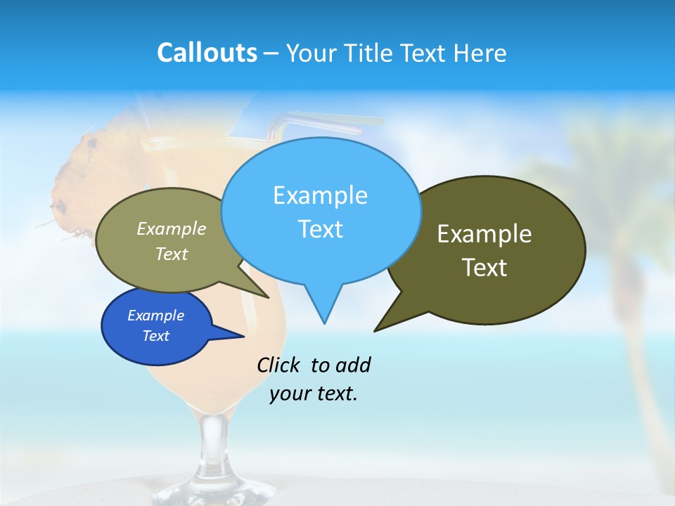 Summer Glass Ocean PowerPoint Template