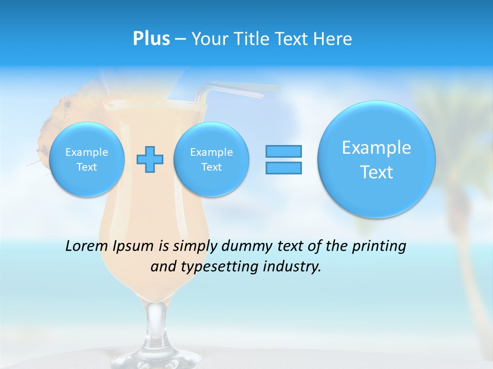Summer Glass Ocean PowerPoint Template
