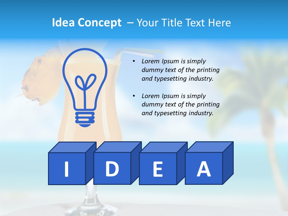 Summer Glass Ocean PowerPoint Template