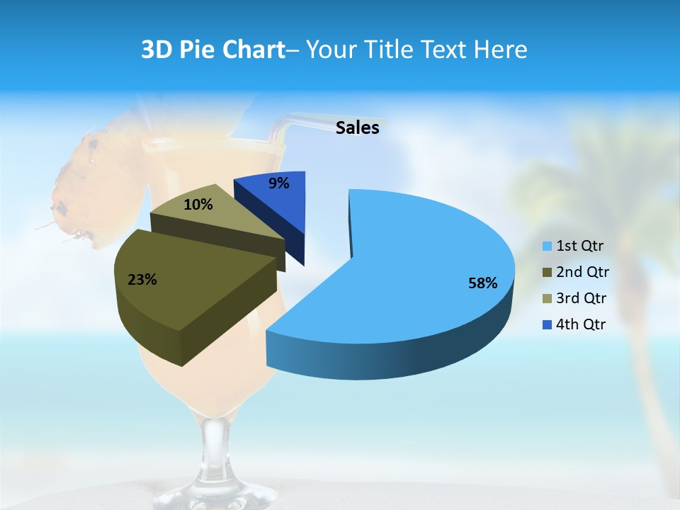 Summer Glass Ocean PowerPoint Template
