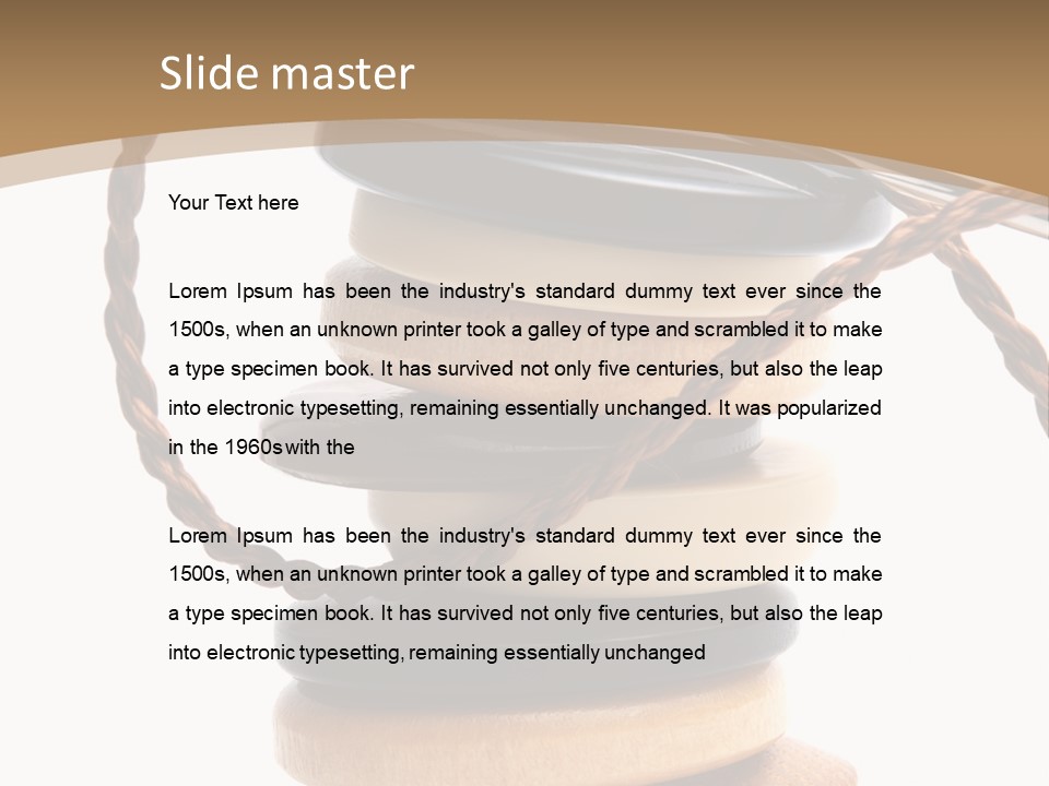 Sewing Textile Gadget PowerPoint Template