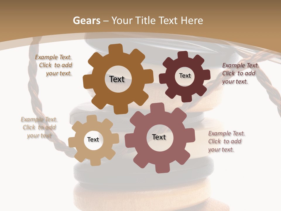 Sewing Textile Gadget PowerPoint Template