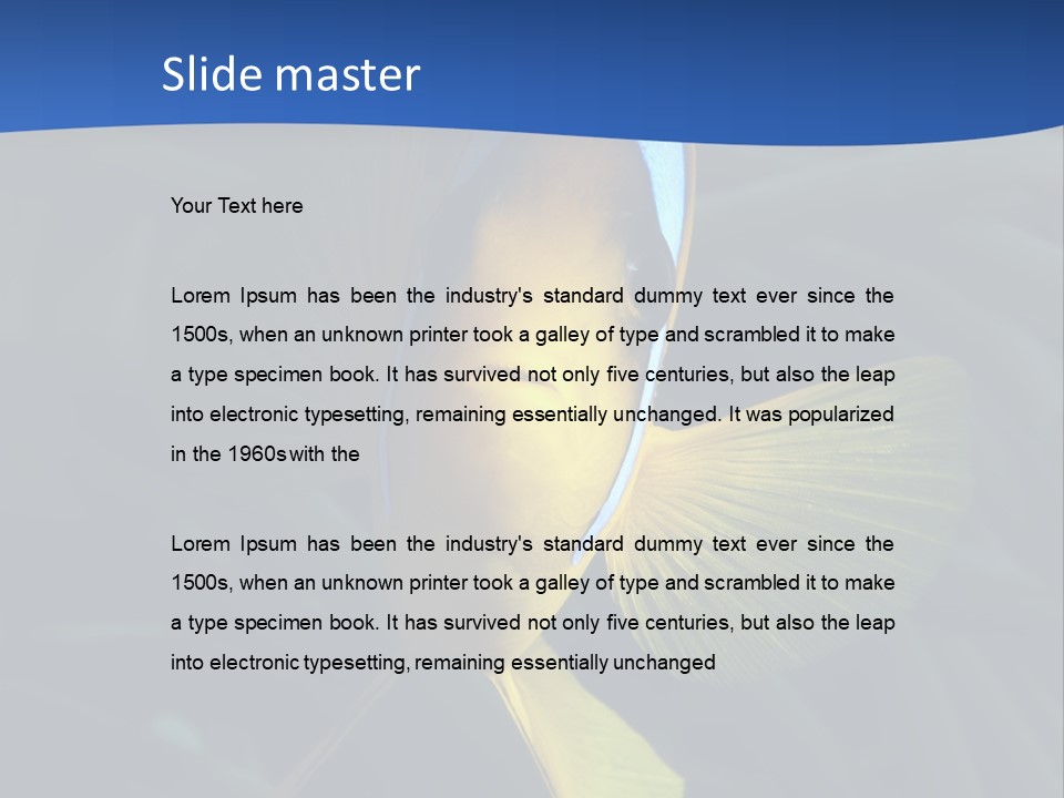 Coral Fish Exotic Diving PowerPoint Template