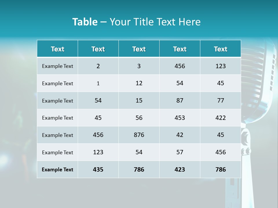 Rock Voice Event PowerPoint Template