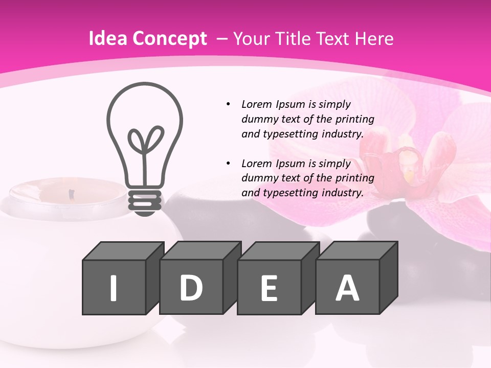 Art Concept Massage PowerPoint Template