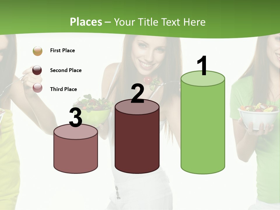 Happy Pretty Salad PowerPoint Template