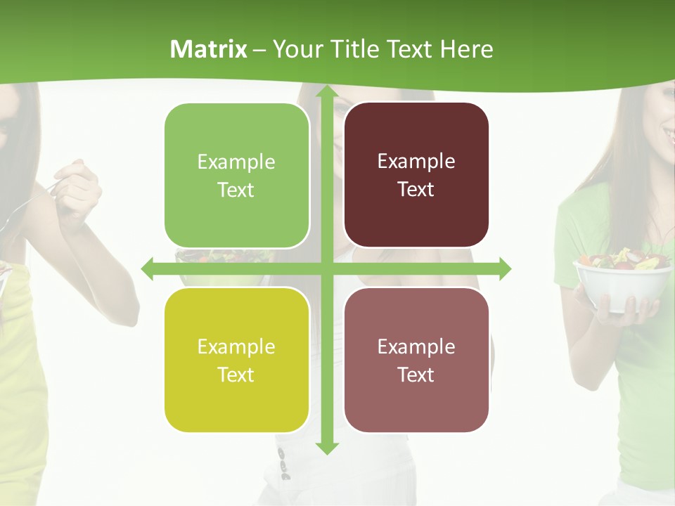 Happy Pretty Salad PowerPoint Template