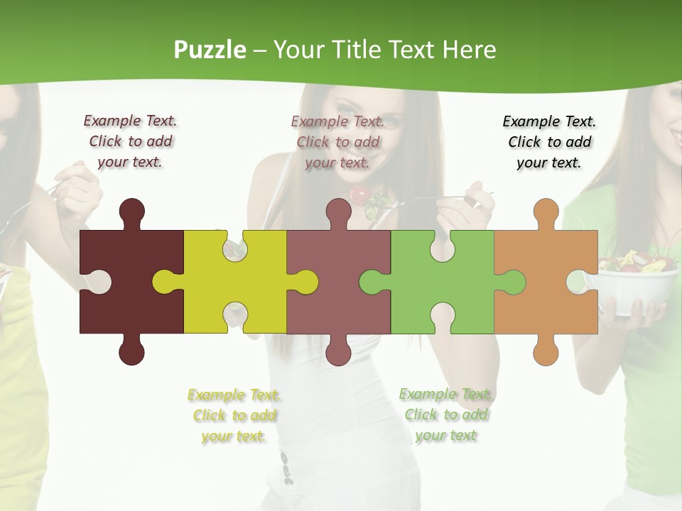 Happy Pretty Salad PowerPoint Template