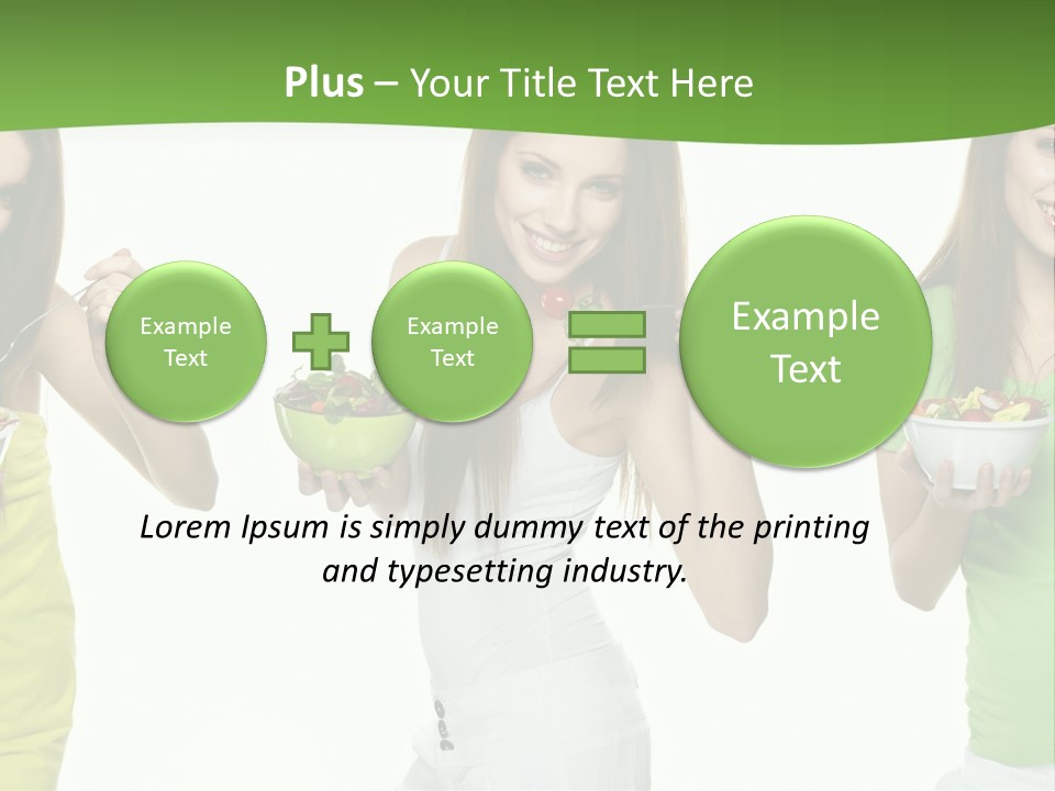 Happy Pretty Salad PowerPoint Template